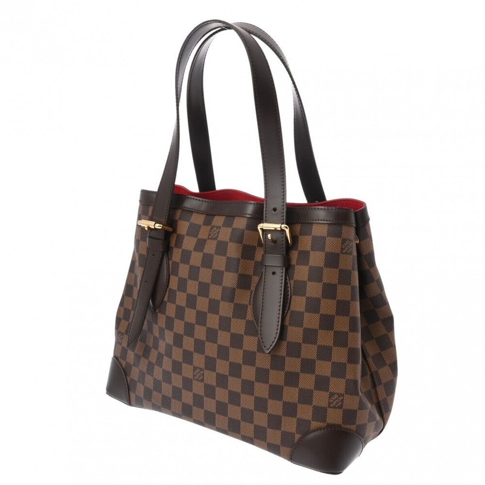 Louis Vuitton Bag Tote Damier Canvas Brown Hampstead